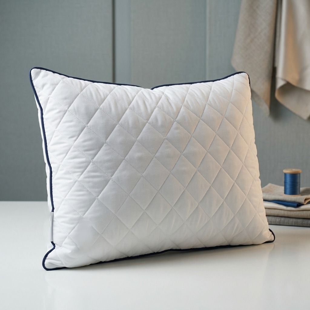 Quilted pillow detail